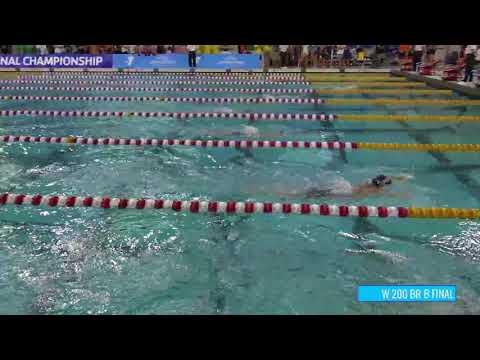 Video of Lane 7 (from top) Women’s 200m Breast B Final | 2018 YMCA Long Course Nationals