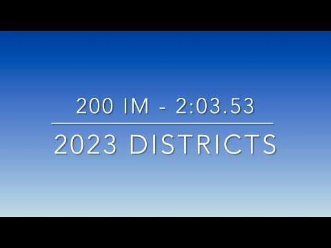 Video of 200 IM - 2023 Ohio Districts