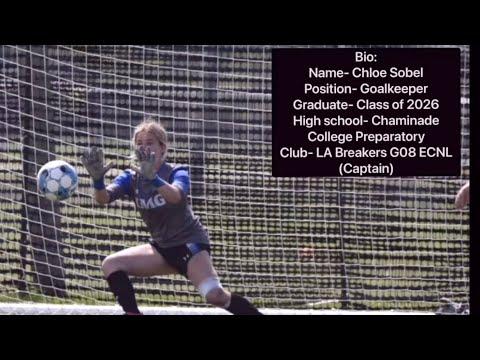 Video of Chloe Sobel (GK, 26) Freshman Year Highlights