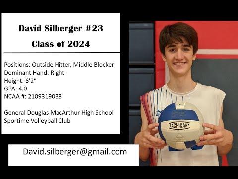 Video of David Silberger #23 Class of 2024, Spring 2022 highlights