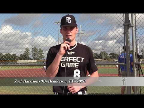 Video of Zach Harrison - 3B/RHP - Henderson, TX - 2020
