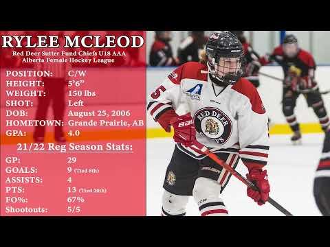 Video of Rylee McLeod (2006) Red Deer Chiefs U18AAA