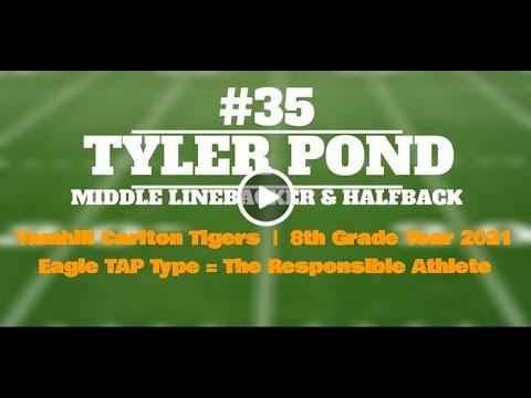 Video of Tyler Pond - 8th Grade Year - 2021