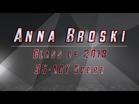 Video of Anna Broski junior year Feb-Aug