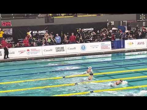 Video of 2022 Western Canadian Championships 100LCM A FINAL - 7th - lane 9