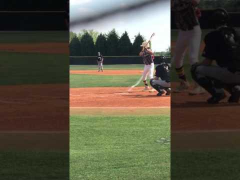 Video of A single to right field 