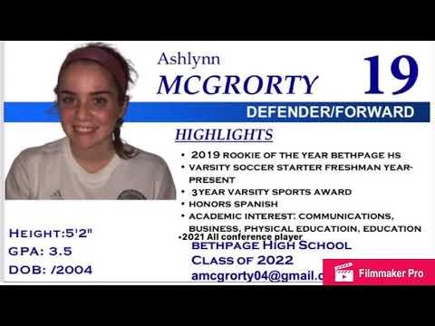 Video of 2021 Jefferson Cup Highlights- Ashlynn McGrorty EMSC ECNL RL 04