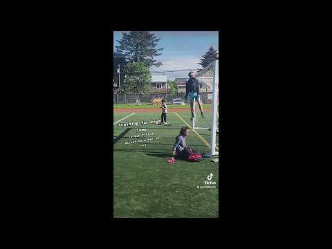 Video of training high jump