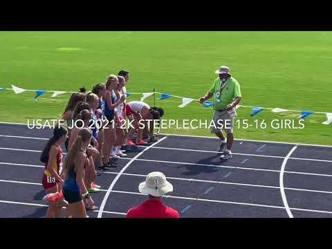 Video of USATF JO 2021 2K Steeplechase 15-16 Girls