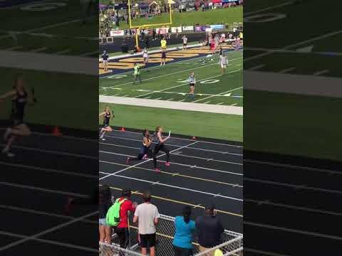 Video of 1st in the 4x1 at 2019 individual state meet. I am in the lighter color blue jersey. 
