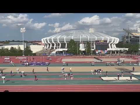 Video of LSU state track meet 4a region (4th leg). 4x100m relay Place -3rd (1.46.15)…… 