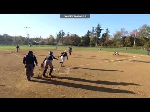 Video of Taryn fielding 1st base -out
