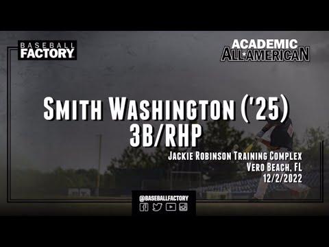 Video of Smith Washington Baseball Factory Academy All-American Pitching (12-2-22)