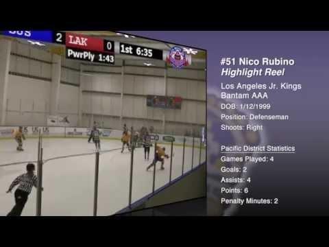 Video of Nico Rubino: Los Angeles Jr. Kings