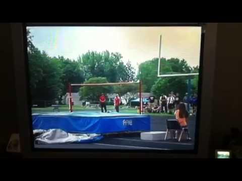 Video of 6'6" high jump nate newman