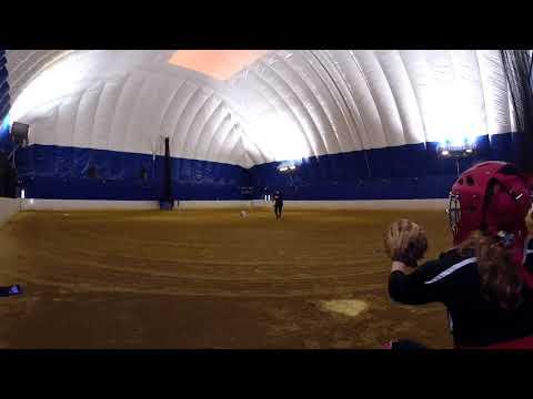 Video of Pitching, behind catcher view
