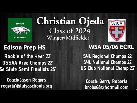 Video of Christian Ojeda CO 24 Winger Junior Year Highlights