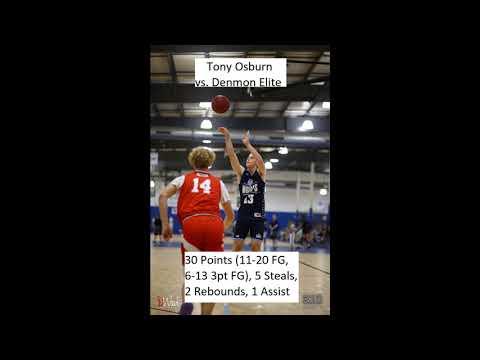 Video of Tony Osburn Highlights vs Denmon Elite