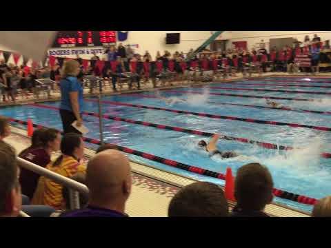 Video of Emi Wagner 23.67 50 split in 200 Medley Swimming Relay Fall Sections 2017 