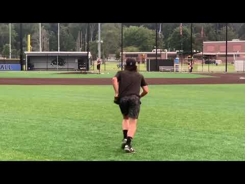 Video of Gavin Phillips OF/RHP 2022 August 2021 (OF Practice)