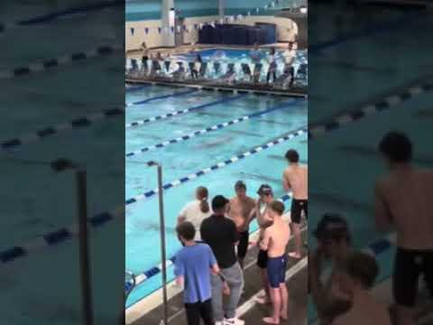 Video of 400 IM - 4:17:30 - KMSC PRO AM - Lane 7 - Second From Bottom - Bright Blue Cap