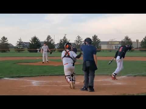Video of Conference win: Pitched 5.1 innings, 8K, 4BB, 0ER, 2-4 at thebplat, 2 runs