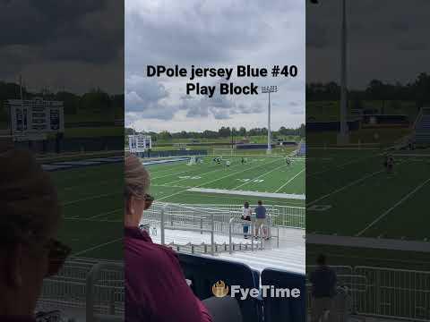 Video of Block Trine ID clinic DPole jersey blue #40