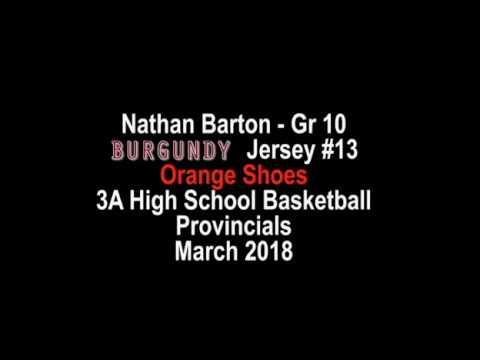 Video of Nathan Barton - Grade 10 - 3A Basketball Provincial Highlights 2018 -  Class of 2020