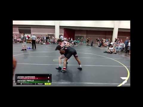 Video of 145 lbs - Jayden Hammonds, Glasgow Wrestling Academy vs Anthony Priolle, Team Palmetto