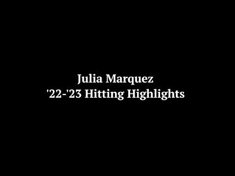 Video of Julia Marquez '22-'23 Hitting Highlights