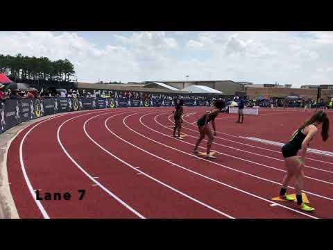Video of Julania Marechal-Raymond 4/1 relay Junior Olympics Humble Texas 2021 (12.2 split)