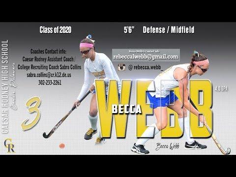 Video of Becca Webb, 2020-2018 Highlights, Caesar Rodney high school 