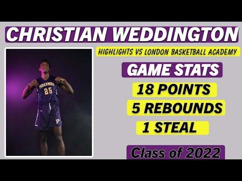 Video of Christian Weddington Highlights vs London Basketball Academy