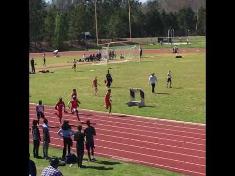 Video of 100 meter/1st meet of the season/10.62