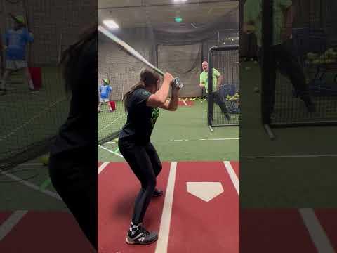 Video of Maddi hitting practice