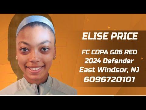 Video of Elise Price 2024 Defender Highlight Film_Nov 2021