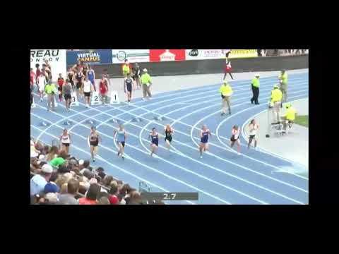 Video of State 100m prelims