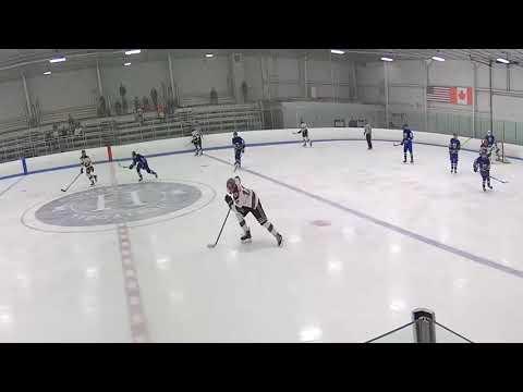 Video of #12 white, 2nd half of shift, activates on breakout and passes, that results in goal