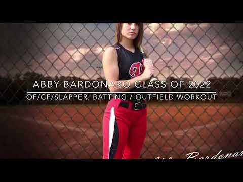 Video of Abby Bardonaro Class of 2022 OF/CF/SLAPPER  Batting/Fielding Workout 