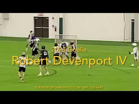 Video of Robert Devenport-Lax Goalie 2023-NXT Showcase Nov.2020