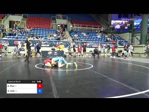 Video of 100 Lbs Consi Of 32 #1 - Elijah Poe, California Vs Andrew Isek, Colorado 0127