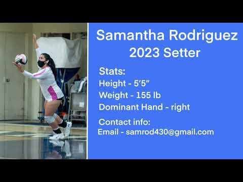 Video of Samantha Rodriguez #17 Setter Highlights