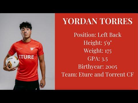 Video of Yordan mid season highlights left back/wingback