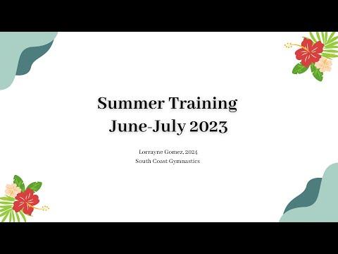 Video of Summer Training Video from June-July