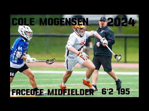 Video of Cole Mogensen 2024 Faceoff Midfielder Summer 2023 Highlights 