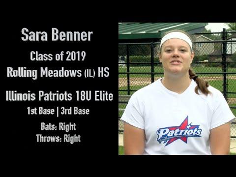 Video of Sara Benner 2019- Softball Skills video Fall 2016