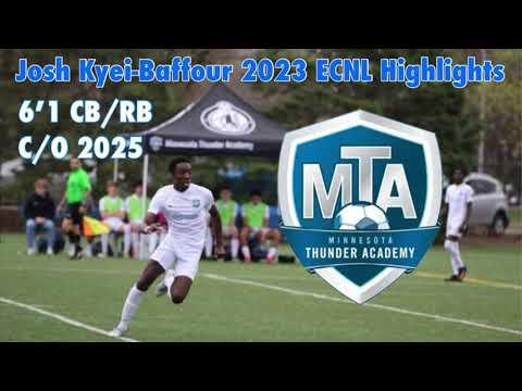 Video of Joshua Kyei-Baffour 2023 ECNL Club Highlights 