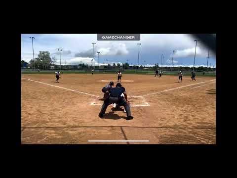 Video of summer catching/3b and hitting highlights Ava Planeta 2024