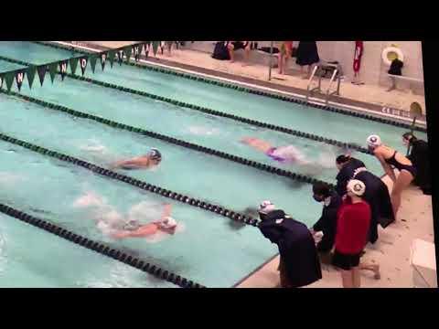 Video of Williston Swim 2021 (Ella, lane 5, pink suit)