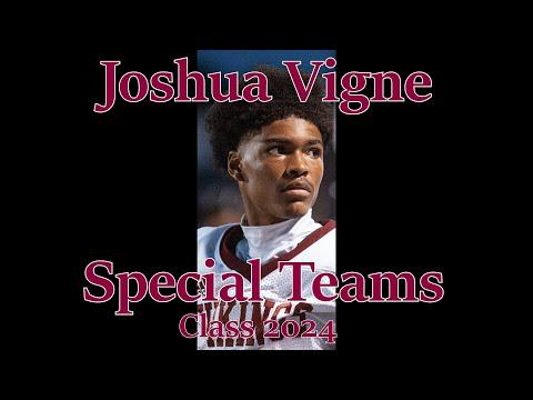 Video of Joshua Vigne Punt Returner